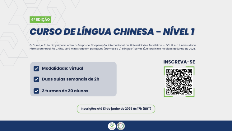4ª Edição do Curso de Língua Chinesa – 2025