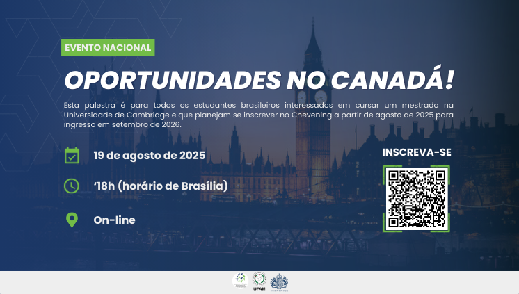 Estude no Reino Unido: Palestra da Universidade de Cambridge e Chevening Brasil sobre Bolsas de Mestrado