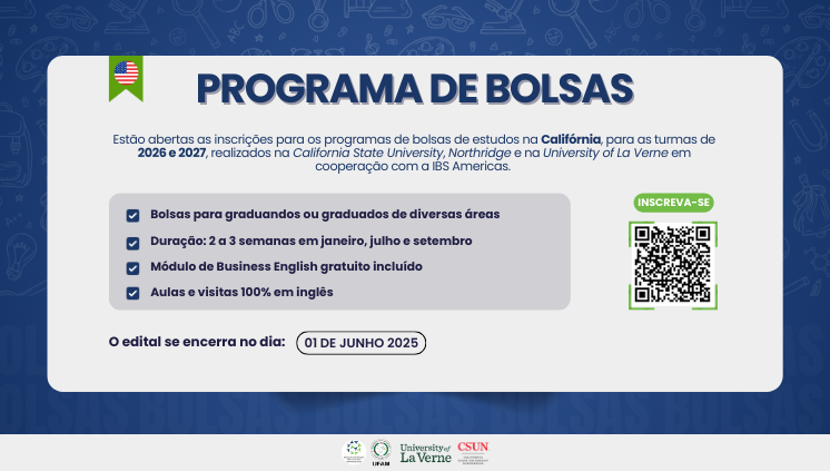 Edital de Bolsas de Estudos na Califórnia 