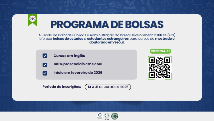 Bolsas integrais para mestrado e doutorado na Coreia do Sul – KDI 