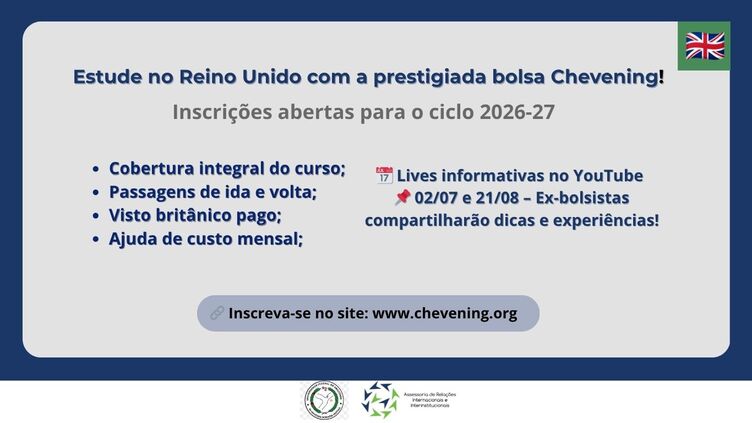 Bolsa de estudos integral do Chevening