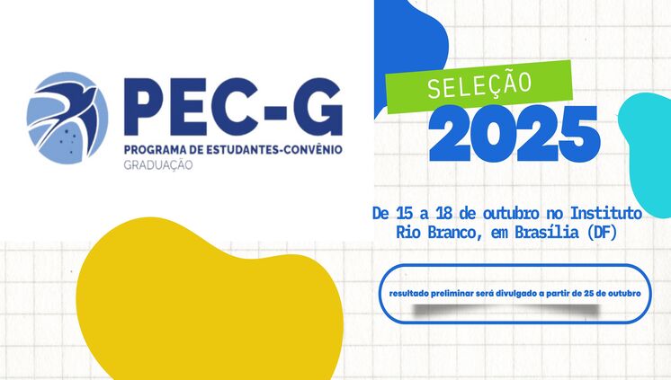 Comissão Técnica começa nova seleção para o PEC-G 2025